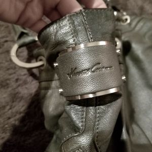 Kenneth Cole gray leather purse